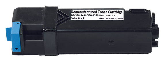 Compatible Dell 2130CN 2135CN (330-1389) Toner Cartridge, Black, 2.5K High Yield