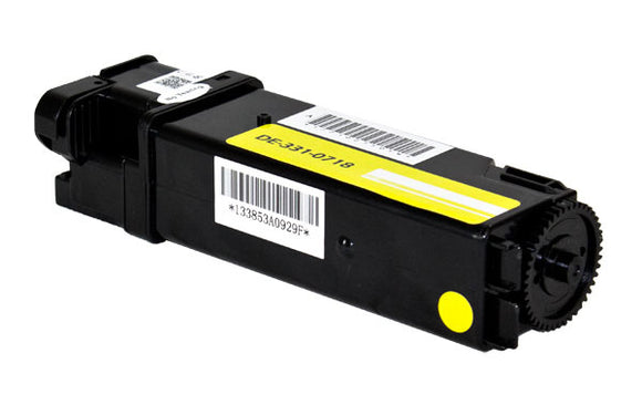 Compatible Dell 2150 (331-0718) Toner Cartridge, Yellow, 2.5K High Yield