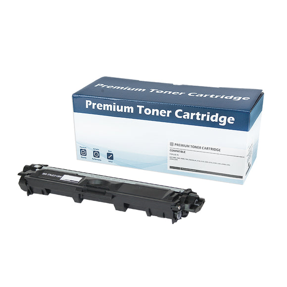 Compatible Brother TN221 (TN221BK) Toner Cartridge, Black, 2.5K Yield