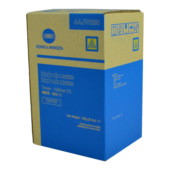 Compatible Konica Minolta TNP79Y TNP80Y TNP81Y (AAJW230) Toner Cartridge, Yellow, 9K Yield, Made in USA