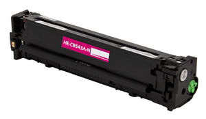 Remanufactured HP 125A (CB543A) Toner Cartridge, Magenta, 1.4K Yield