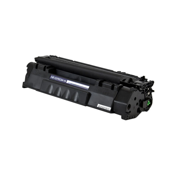 Compatible HP 53A (Q7553A) Toner Cartridge, Black, 3K Yield