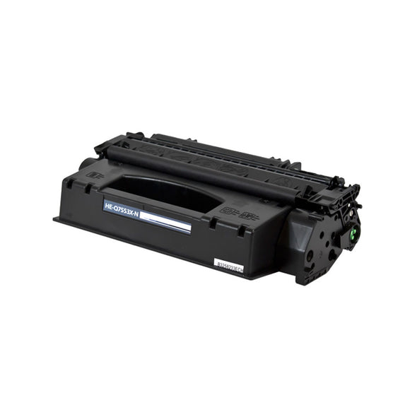 Compatible HP 53X (Q7553X) Toner Cartridge, Black, 7K High Yield