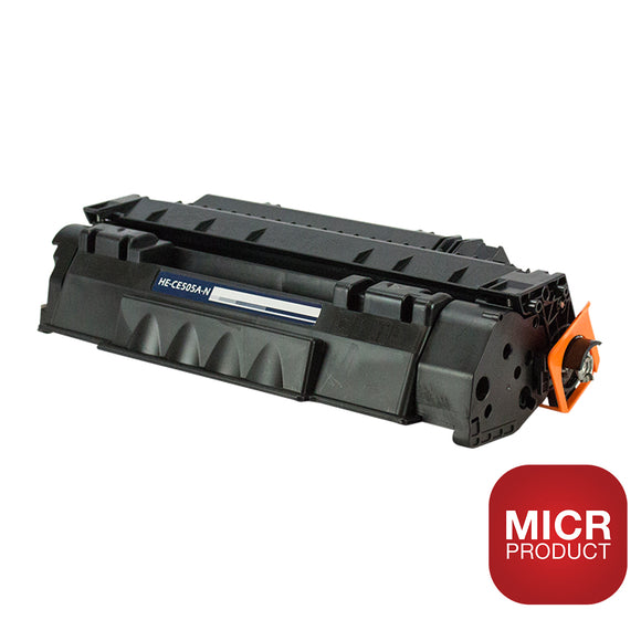 Compatible HP 05A (CE505A) MICR Toner Cartridge, Black, 2.3K Yield