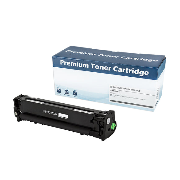 Compatible HP 131X (CF210X) Toner Cartridge, Black, 2.4K High Yield