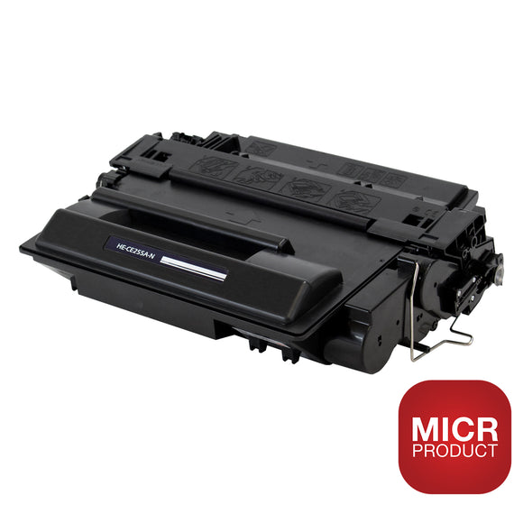 Compatible HP 55A (CE255A) MICR Toner Cartridge, Black, 6K Yield