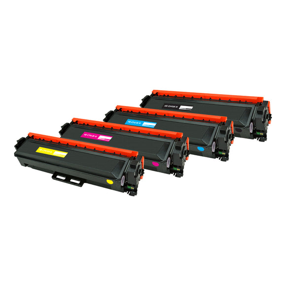 Compatible HP 410X (CF410X CF411X CF412X CF413X) Toner Cartridge, Black, 6.5K High Yield, Color, 5K High Yield, 4 Cartridge Value Pack