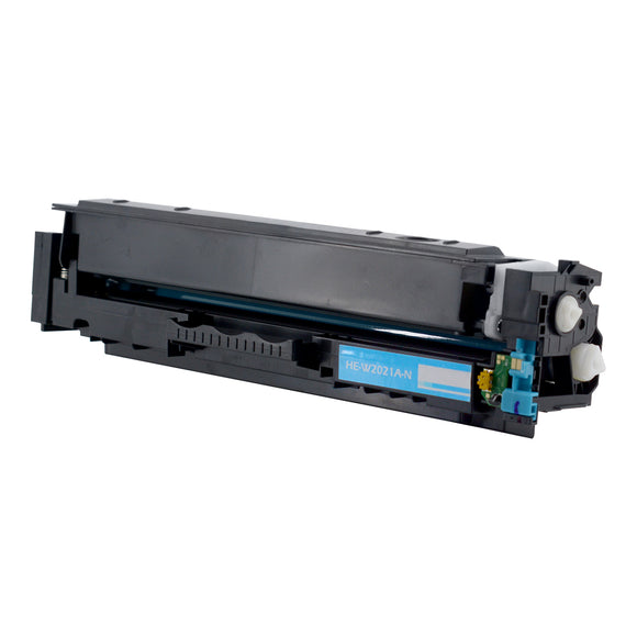 Compatible HP 414A (W2021A) Toner Cartridge, Cyan, 2.1K Yield, ., With New Chip