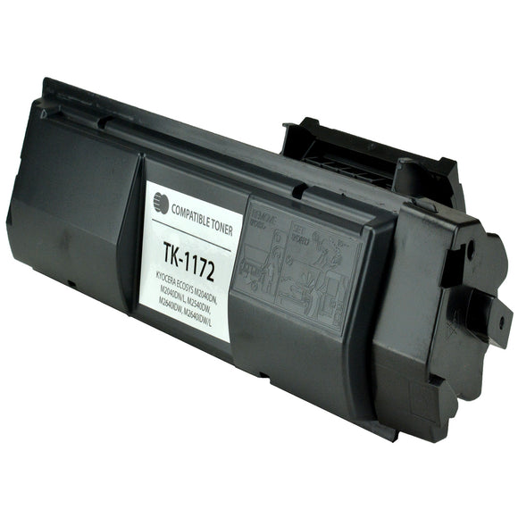 Compatible Kyocera Mita TK-1172 (1T02S50US0) Toner Cartridge, Black, 7.2K Yield