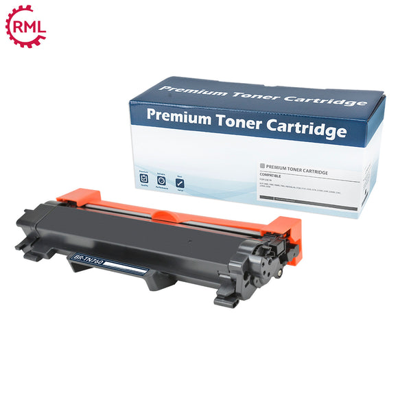 RML Certified Brother TN760 (TN760, TN730) Toner Cartridge, Black, 3K High Yield